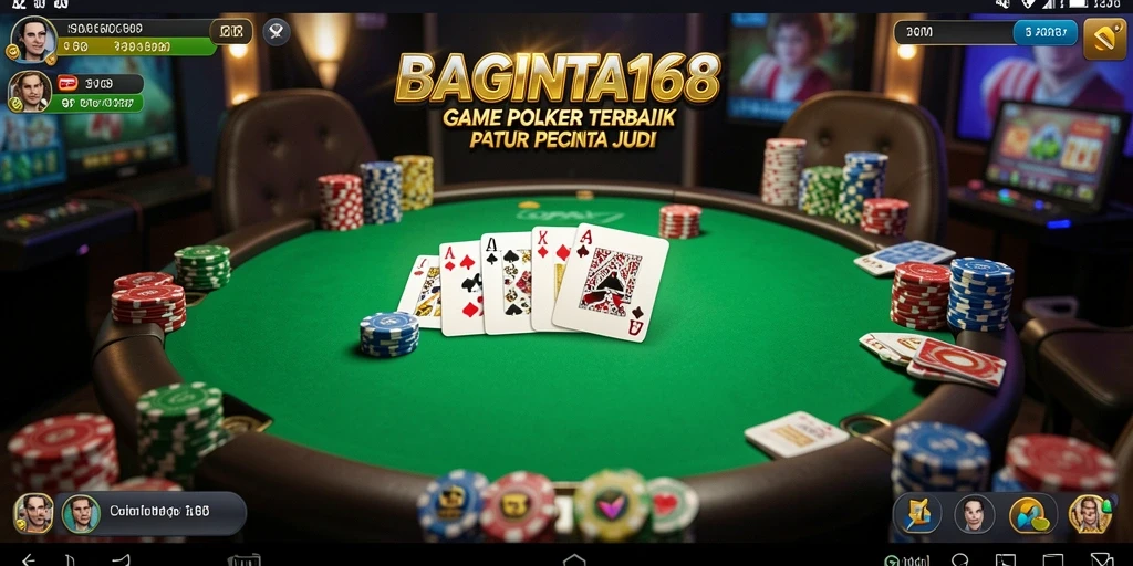 Screenshot gameplay Poker yang menarik dan interaktif.