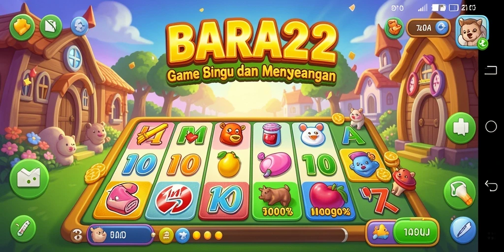 Tampilan gameplay BARA22 yang seru dan interaktif.
