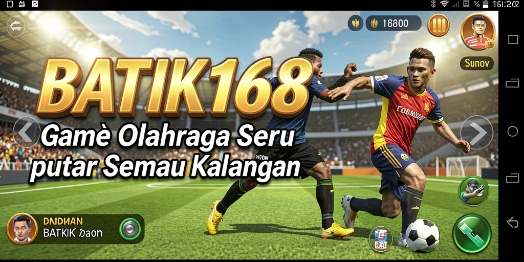 Screenshot menunjukkan gameplay menarik dari segmen olahraga dalam BATIK168.