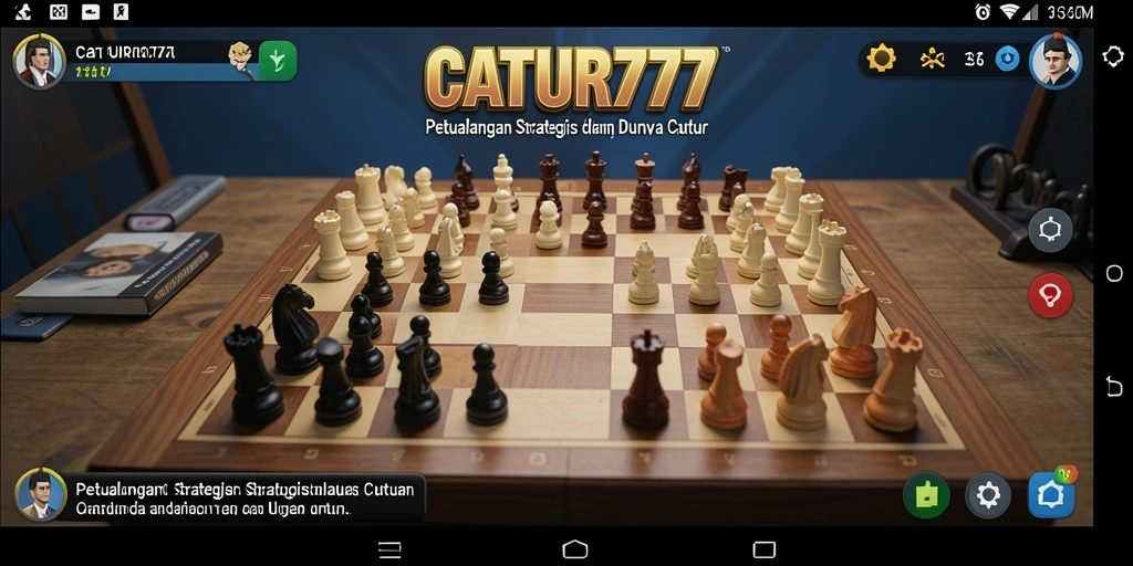 Screenshot menampilkan action gameplay RPG yang mendebarkan di CATUR777.
