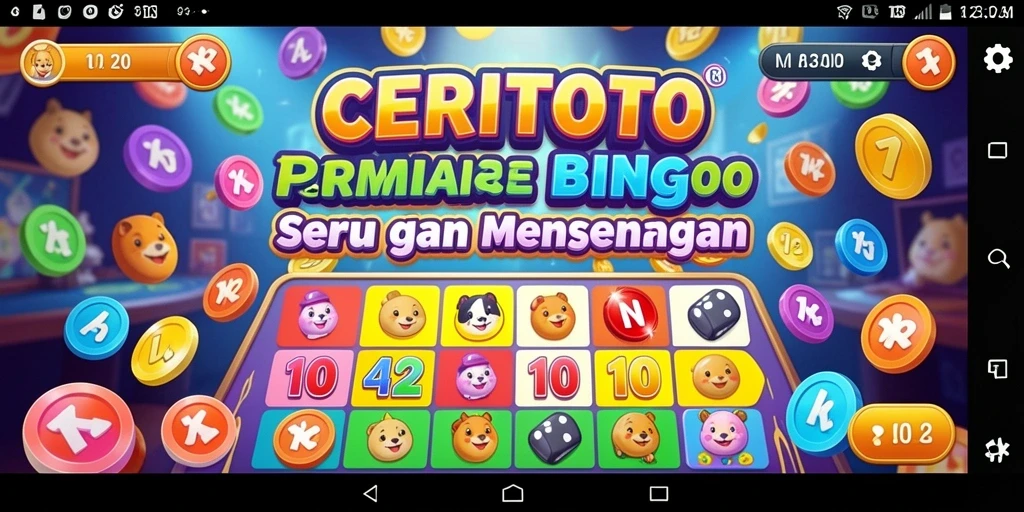 Screenshot CERITOTO menampilkan gameplay seru yang menggugah semangat bingo.