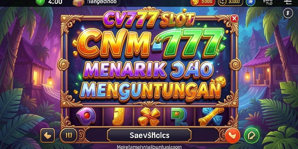 Gameplay CV777 menampilkan keseruan dan potensi kemenangan dalam permainan Slot.