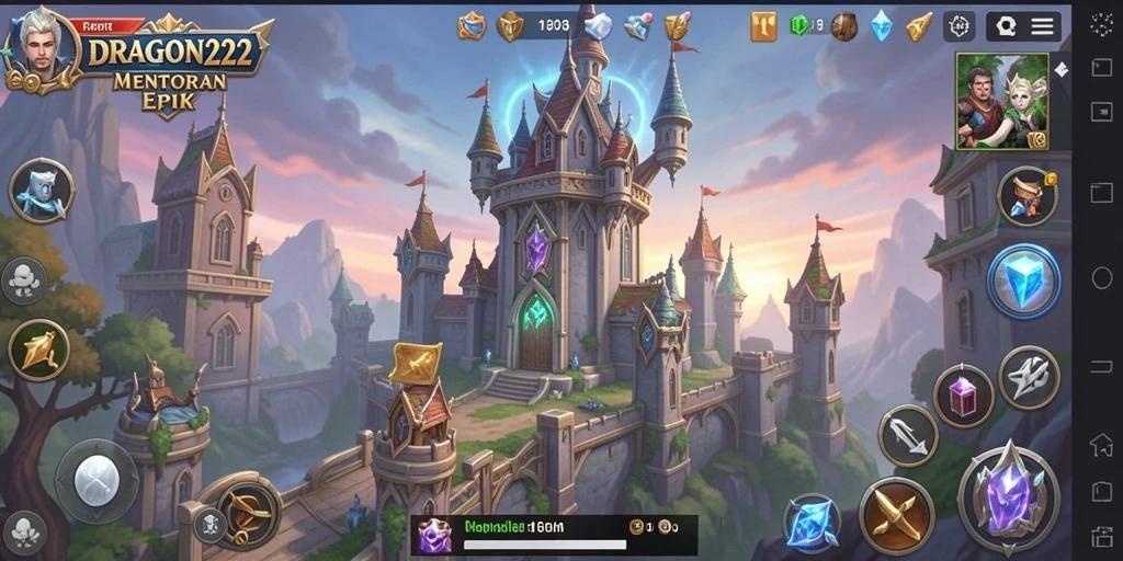 Screenshot utama DRAGON222 dengan gameplay Tower Defense yang menarik.