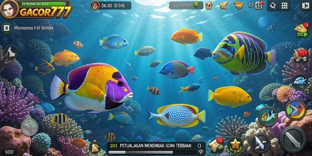 Screenshot gameplay seru menembak ikan di GACOR777.