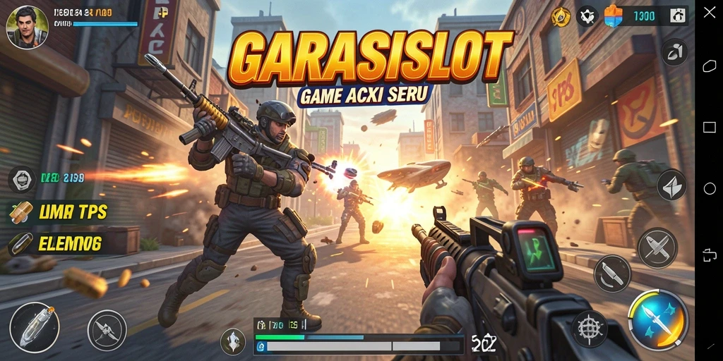 Tampilan gameplay GARASISLOT yang menegangkan dan penuh aksi.