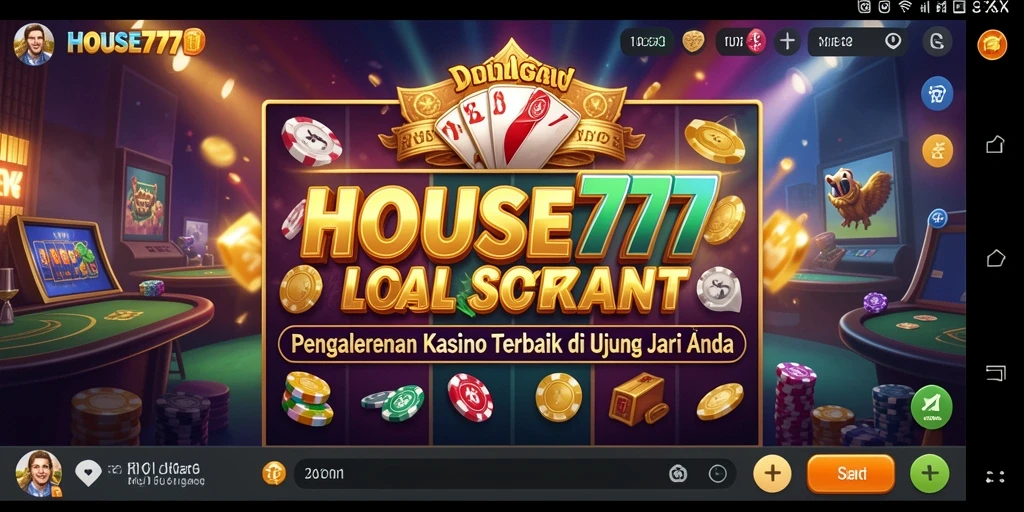Tampilan gameplay Kasino yang menarik di HOUSE777.