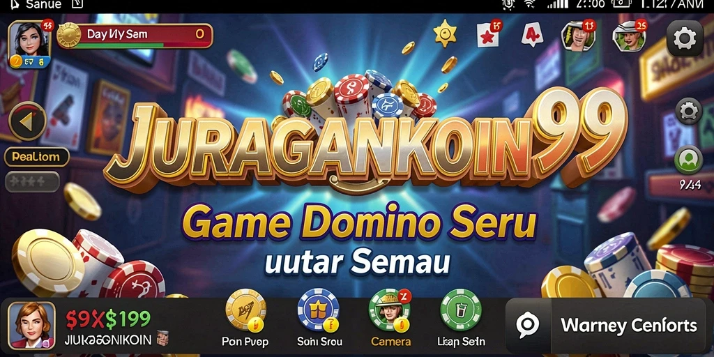 Tampilan gameplay JURAGANKOIN99 yang menarik dan seru.
