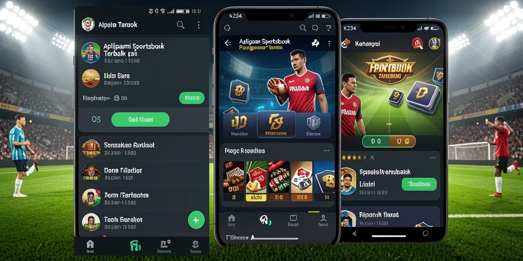 Tampilan menarik dari gameplay Sportsbook K234 dengan taruhan real-time.