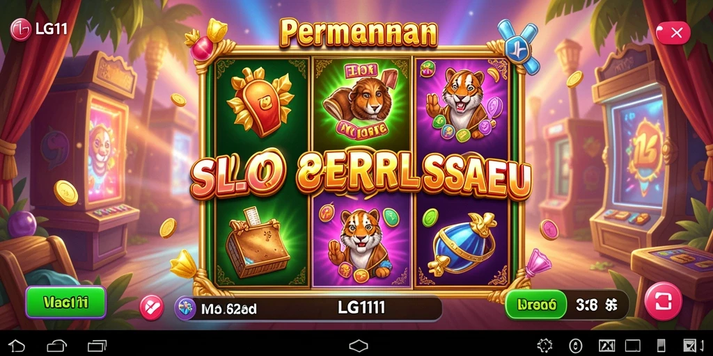Screenshot gameplay LG111 yang menampilkan keseruan permainan slot.