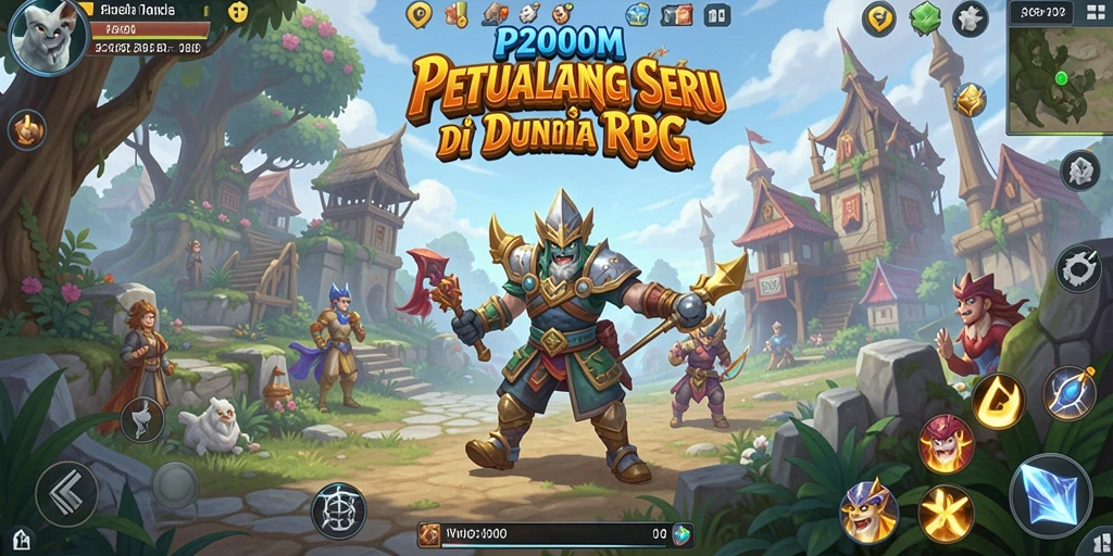 Tampilan gameplay P200M yang menampilkan pertarungan seru dan interaksi karakter.