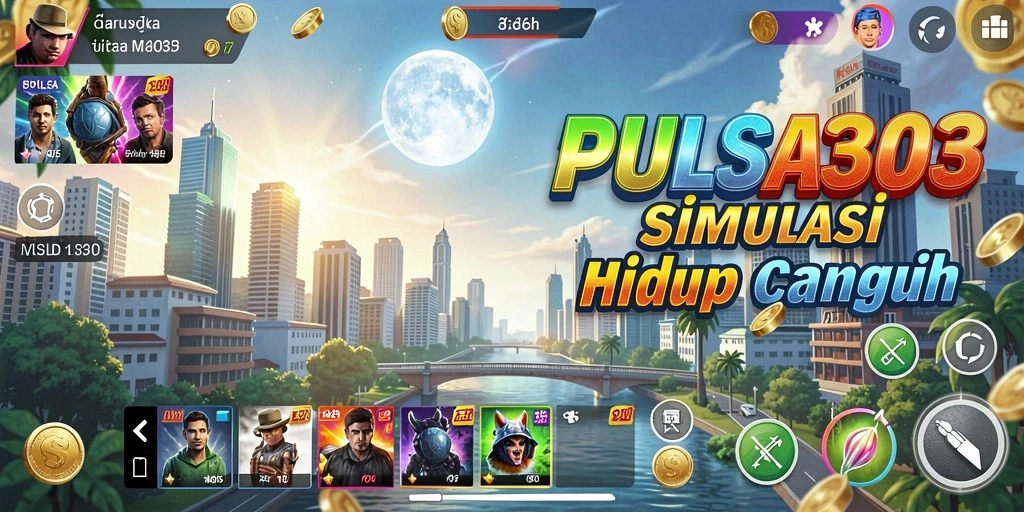 Tampilan utama PULSA303 dengan gameplay simulasi yang imersif.