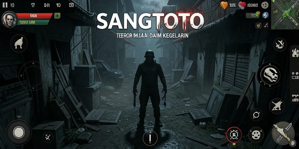 Gameplay SANGTOTO dengan suasana Horror yang mencekam.